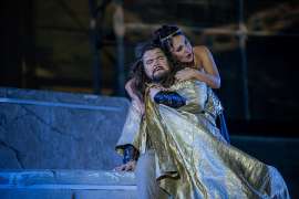 Kristian Benedikt als Samson und Margarita Gritskova als  Dalila im Rahmen der operklosterneuburg 2026