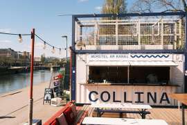 W�rste am Kanal - Blick auf den Donaukanal