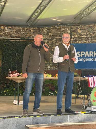 Reinhard Kittenberger mit Moderator Rudi Murth