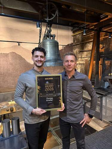 Thomas Kracher und Andreas Senn mit dem Innovationaward 2026