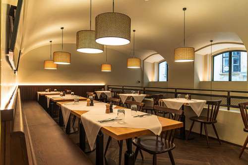 Blick in den neu gestalteten Innenraum des Restaurants