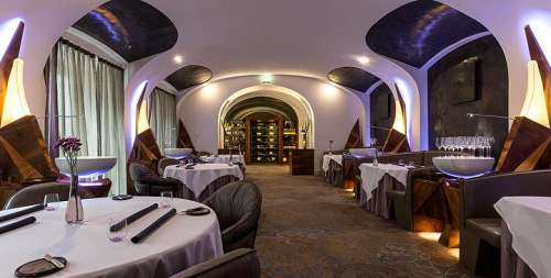 Blick ins Restaurant Silvio Nickol im Palais Coburg