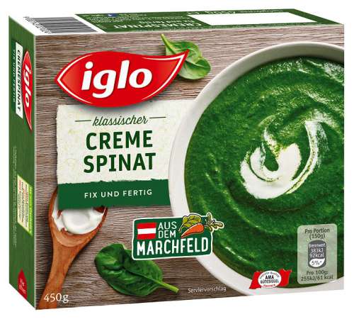  Iglo Cremespinat � seit fast 50 Jahren der beliebteste Cremespinat in �sterreich.