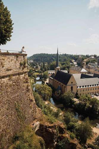 Der Corniche Grund in Luxemburg Stadt