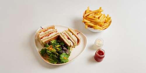Lachs Club Sandwich im Paris Marriott Champs-�lys�es Hotel
