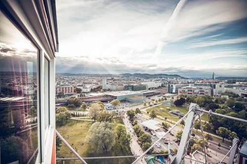 Blick vom Riesenrad �ber Wien
